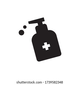 sanitizer single vector icon symbol