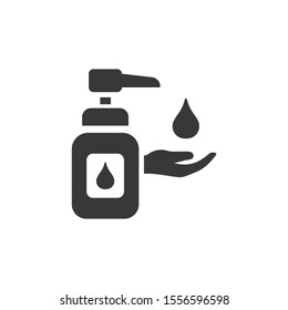 Sanitizer soap icon. Isolated image. Pharmacy and medicine vector illustration