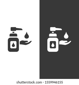 Sanitizer soap icon. Isolated image. Pharmacy and medicine vector illustration