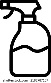 sanitizer Vector illustration on a transparent background. Premium quality symmbols. Thin line vector icons for concept and graphic design. 
