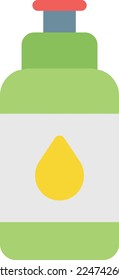 ilustración de sanitizer Vector en un fondo transparente. Símbolos de calidad superior. Iconos vectoriales de color de línea para el concepto y el diseño gráfico. 
