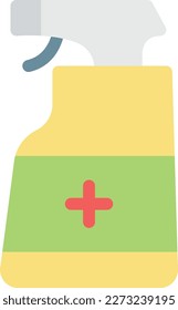 sanitizer Vector illustration on a transparent background. Premium quality symmbols. Line Color vector icons for concept and graphic design. 
