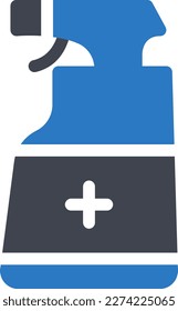 Vektorgrafik eines Sanitisierers auf transparentem Hintergrund. Hochwertige Symbole. Glyphen Vektorsymbole für Konzept und Grafikdesign. 

