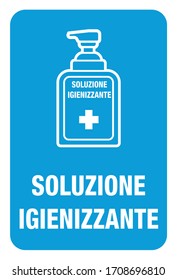 sanitizing solution, coronavirus, covid19 sign
