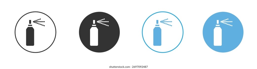 Sanitizando ícone do frasco de spray. Modelo de design de ícone gráfico