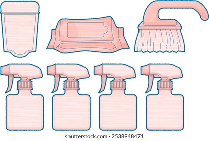 Sanitizing Spray and Brush Set | Essential Cleaning Items