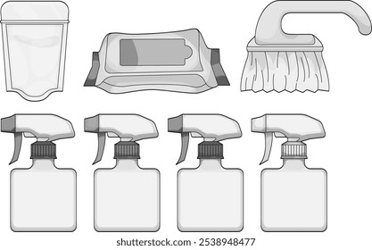 Sanitizing Spray and Brush Set | Essential Cleaning Items
