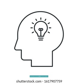 sanity, innovation icon vector illustration logo template for many purpose. Isolated on white background.