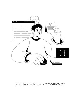 Sanity Testing Vector illustration. EPS 10