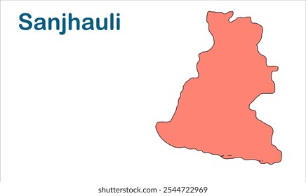 Sanjhauli subdivision map, Rohtas District, Bihar State, Republic of India, Government of Bihar, Indian territory, Eastern India, politics, village, tourism