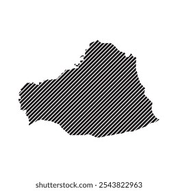 Ícone de mapa Sanli Urfa em Türkiye, Design de símbolo de ilustração