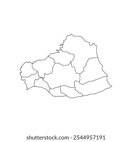Sanli Urfa Map Icon in Türkiye, Illustration Symbol Design