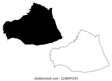 Sanliurfa (Provinces of the Republic of Turkey) map vector illustration, scribble sketch Şanliurfa ili (Urfa Province) map