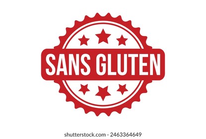 Sans Gluten Gummi Grunge Stempel Siegel Vektorgrafik