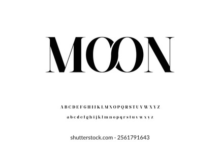 Sans serif font with vintage style typography. Alphabet vector font with Uppercase, lowercase, and number. Regular Bold font with uppercase dan lowercase variation.