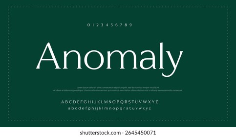 Sans serif font with vintage style typography. Alphabet vector font with Uppercase, lowercase, and number. Regular Bold font with uppercase den lowercase variation.