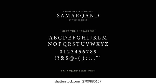 Sans Serif Vector Font  Modern Minimalist Typeface for Branding, Logos, Posters, Web and Print Design