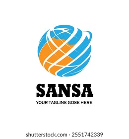 Sansa Earth Logo Template Design