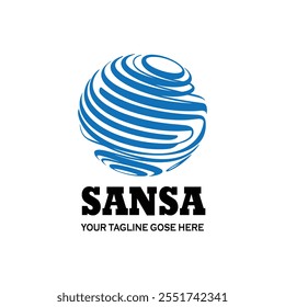 Sansa Earth Logo Template Design
