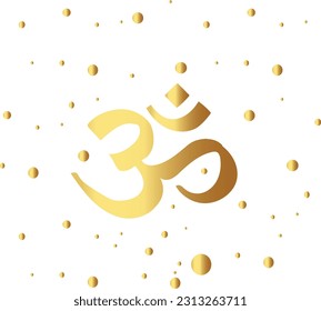 sanskrit mantra om symbol illustration for yoga  vector.
vector sanskrit mantra om iconic symbol of hinduism.