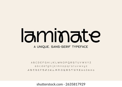 sans-serif typeface with a unique, artistic flair.