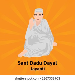 Sant Dadu Dayal Jayanti Vector Illustration