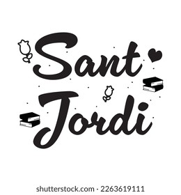 sant jordi 23 april, simple design