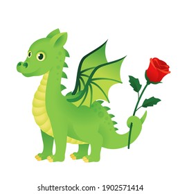 Sant Jordi George dragon with rose 