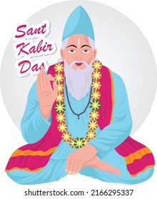 Sant Kabir Das Jayanti, illustration of Kabir das, 15th-century Indian mystic poet Clipart