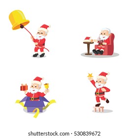 santa 7 cartoon set