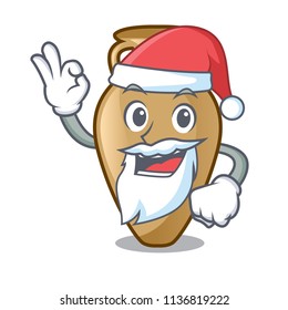 Santa amphora mascot cartoon style