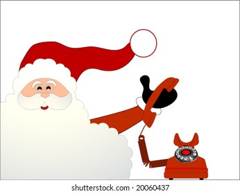 santa answering the phone