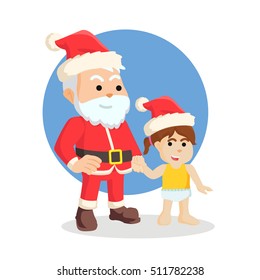 santa with baby girl