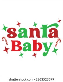 santa baby retro t-shirt, santa baby t-shirt, christmas retro, christmas t-shirt, cute files, png, retro