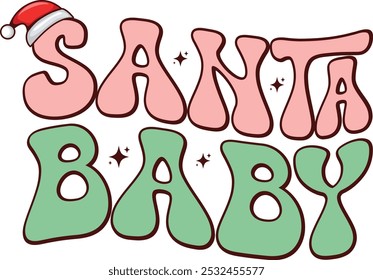 Santa Baby T Shirt Design