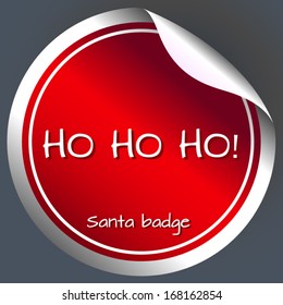 Santa badge