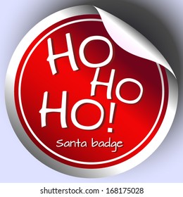 santa badge