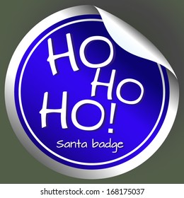 santa badge