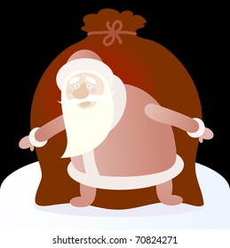 Santa and Bag