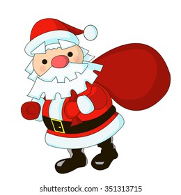 Santa with a bag of gifts