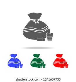 Santa Bag icon. Elements of Christmas holidays in multi colored icons. Premium quality graphic design icon. Simple icon for websites, web design, mobile app