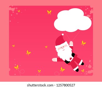 santa with balloons 