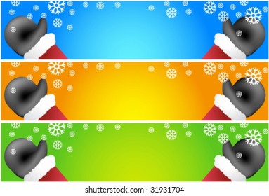 Santa Banner Black