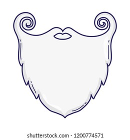 Santa beard cartoon