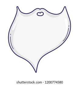 Santa beard cartoon
