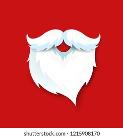 Santa beard vector illustration