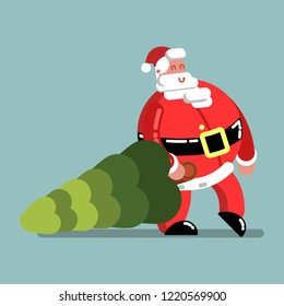 Santa bears new year tree