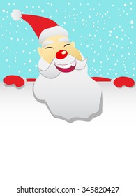 Santa with blank sheet
