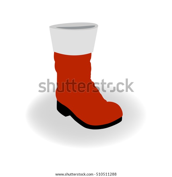 Santa Boots Icon Symbol Design Vector Stock Vector (Royalty Free ...