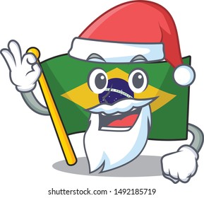 Santa brazil flag kept in mascot drawer